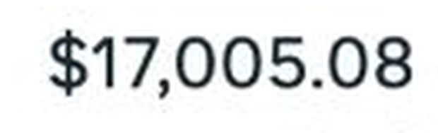 $17,005 in tracked donations